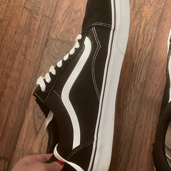 Vans Men's Classic Black and White Sneakers - Picture 2 of 3